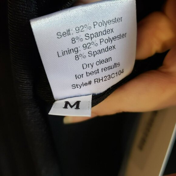 Aliette Black Ruched Bodycon Mini Dress Long Sleeve Stretchy Glam Chic Cocktail - Picture 10 of 13